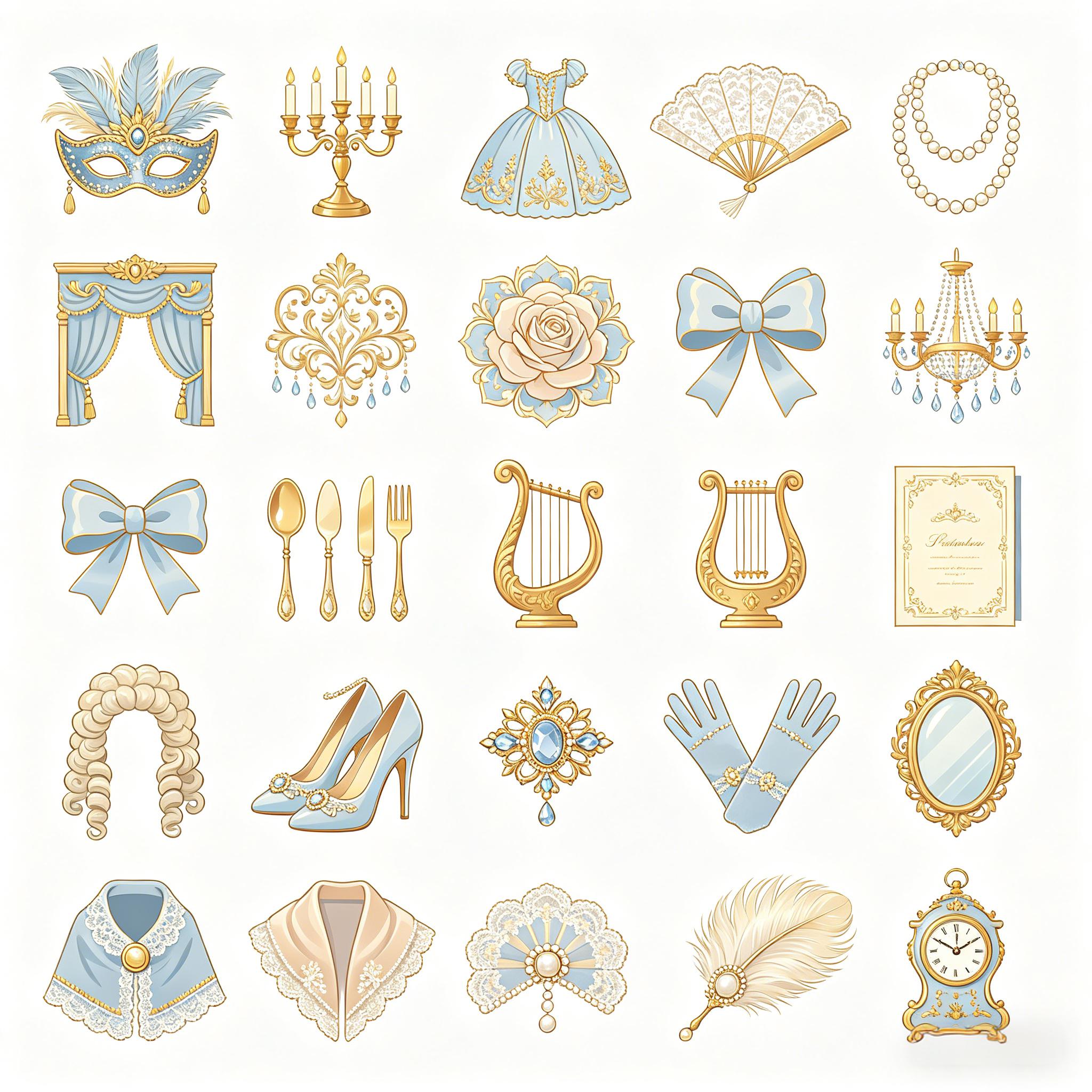 洛可可宫廷风图标集